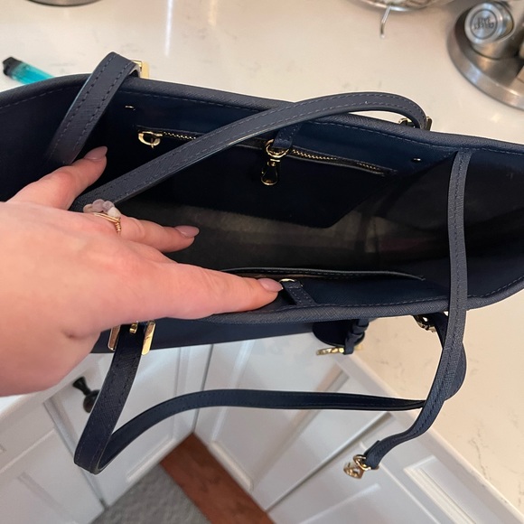 Authentic Navy Blue Saffiano Leather MK Purse. - Picture 4 of 4